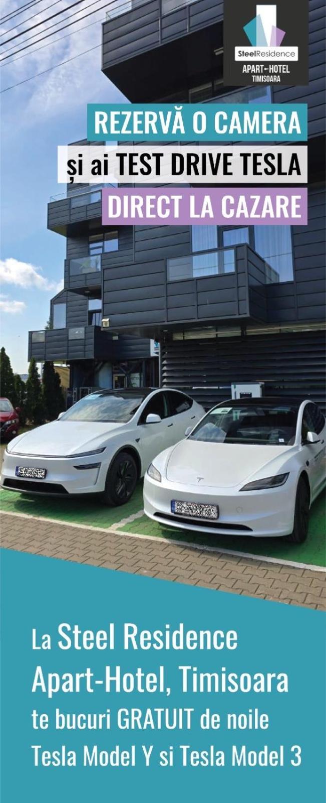 Apartments Steel Residence- Tesla Drive Experience 티미쇼아라 외부 사진