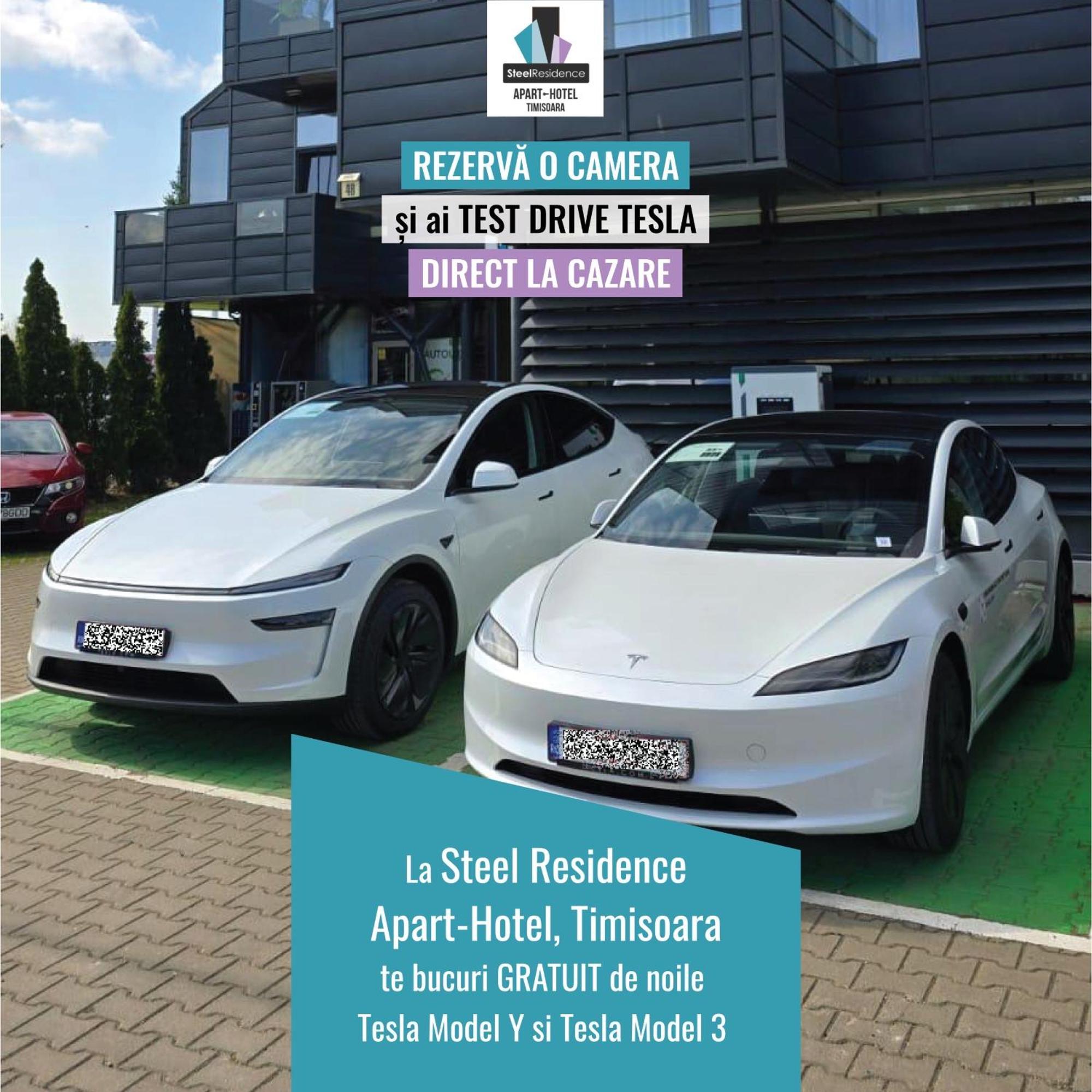 Apartments Steel Residence- Tesla Drive Experience 티미쇼아라 외부 사진